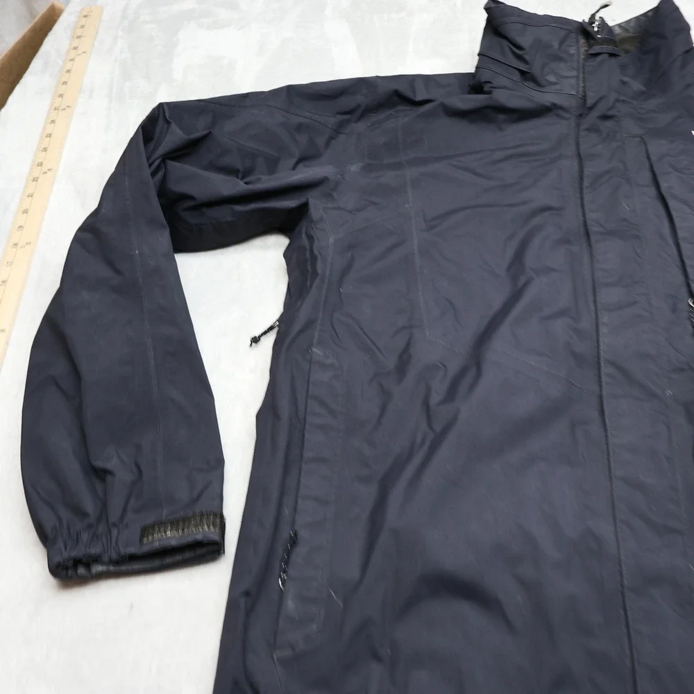 North Face Jacket Mens Large Black Full Zip Waterproof Wind Rain 3in1 Shell